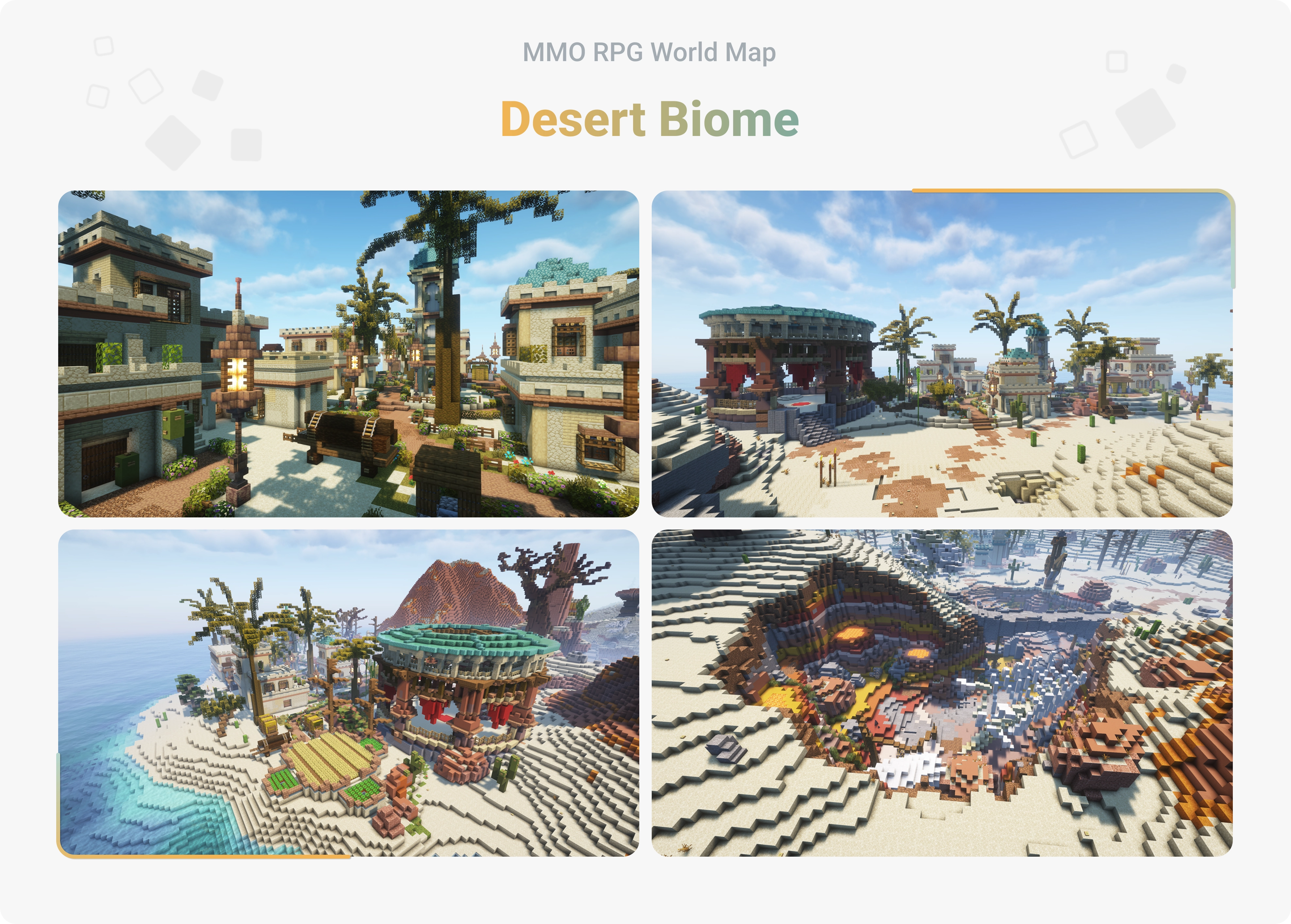 MMO RPG World Map - Desert Biome
