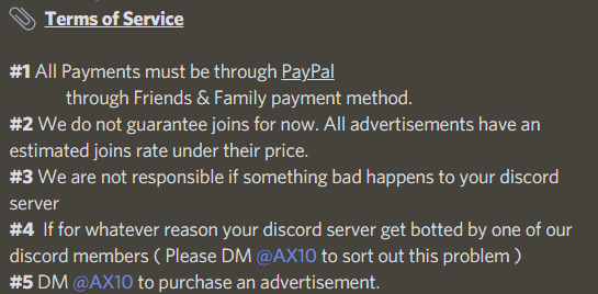 Discord Paid Ads are now against the Terms of Service?