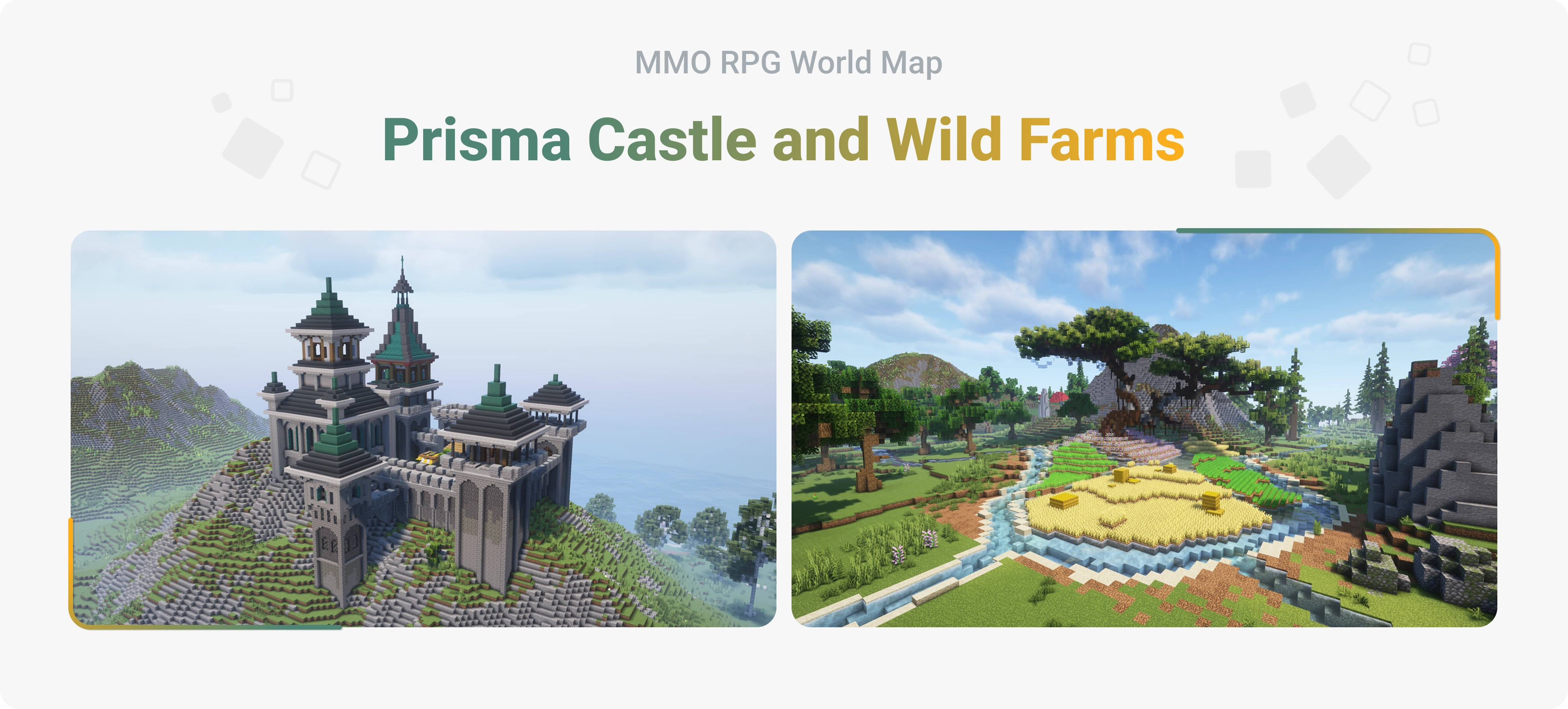 MMO RPG World Map - Prisma Castle and Wild Farms