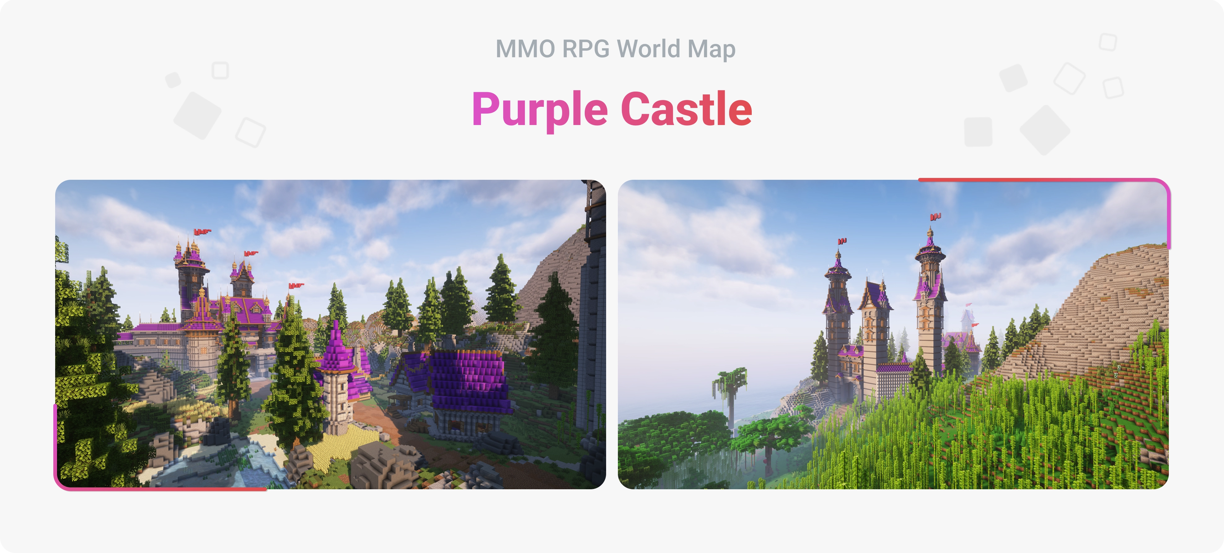 MMO RPG World Map - Purple Castle