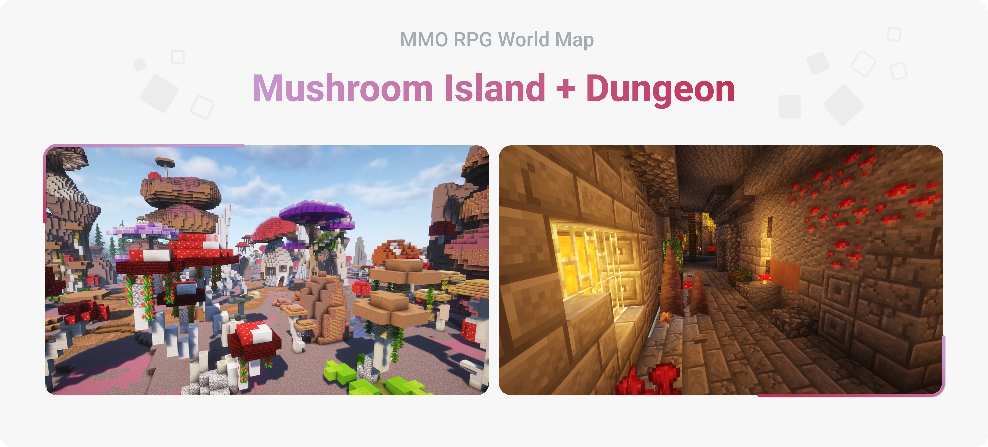 MMO RPG World Map - Mushroom Island + Dungeon
