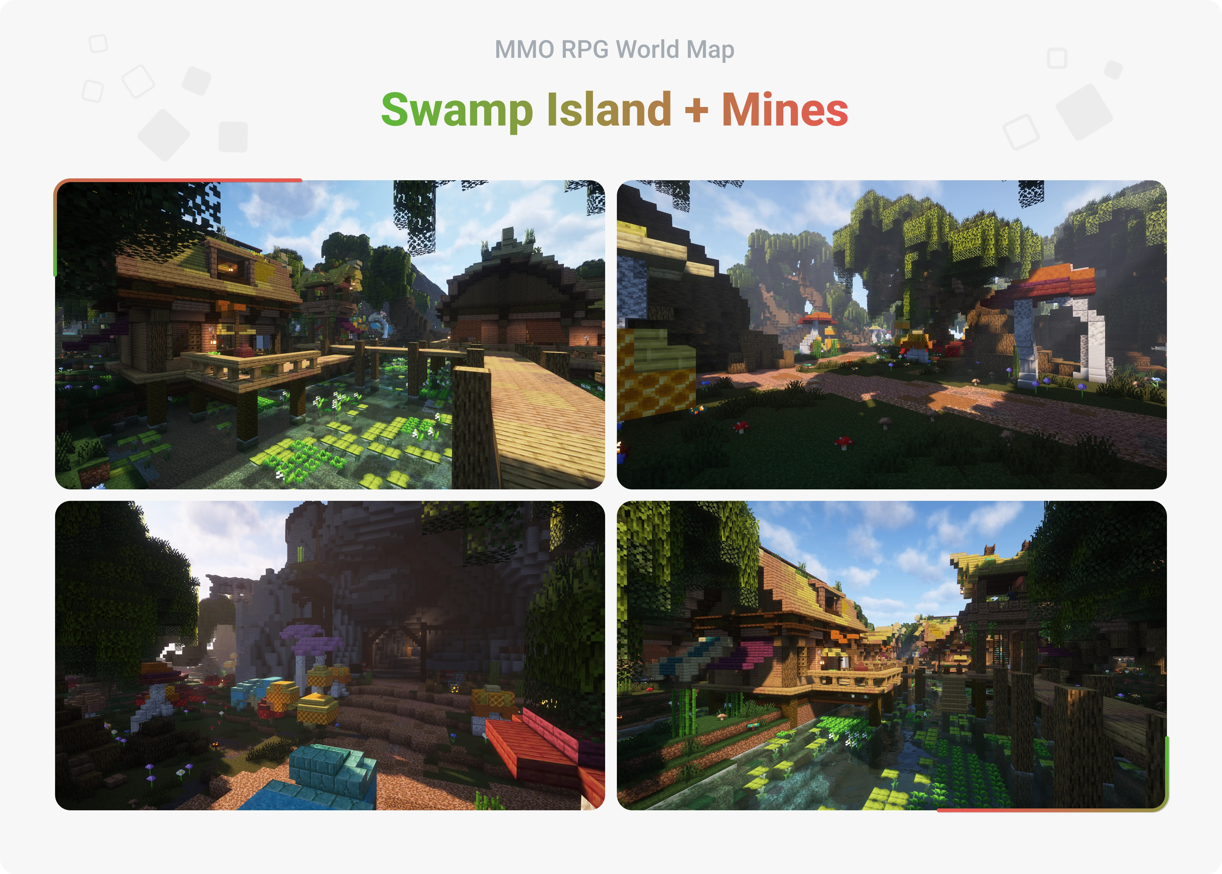 MMO RPG World Map - Swamp Island + Mines