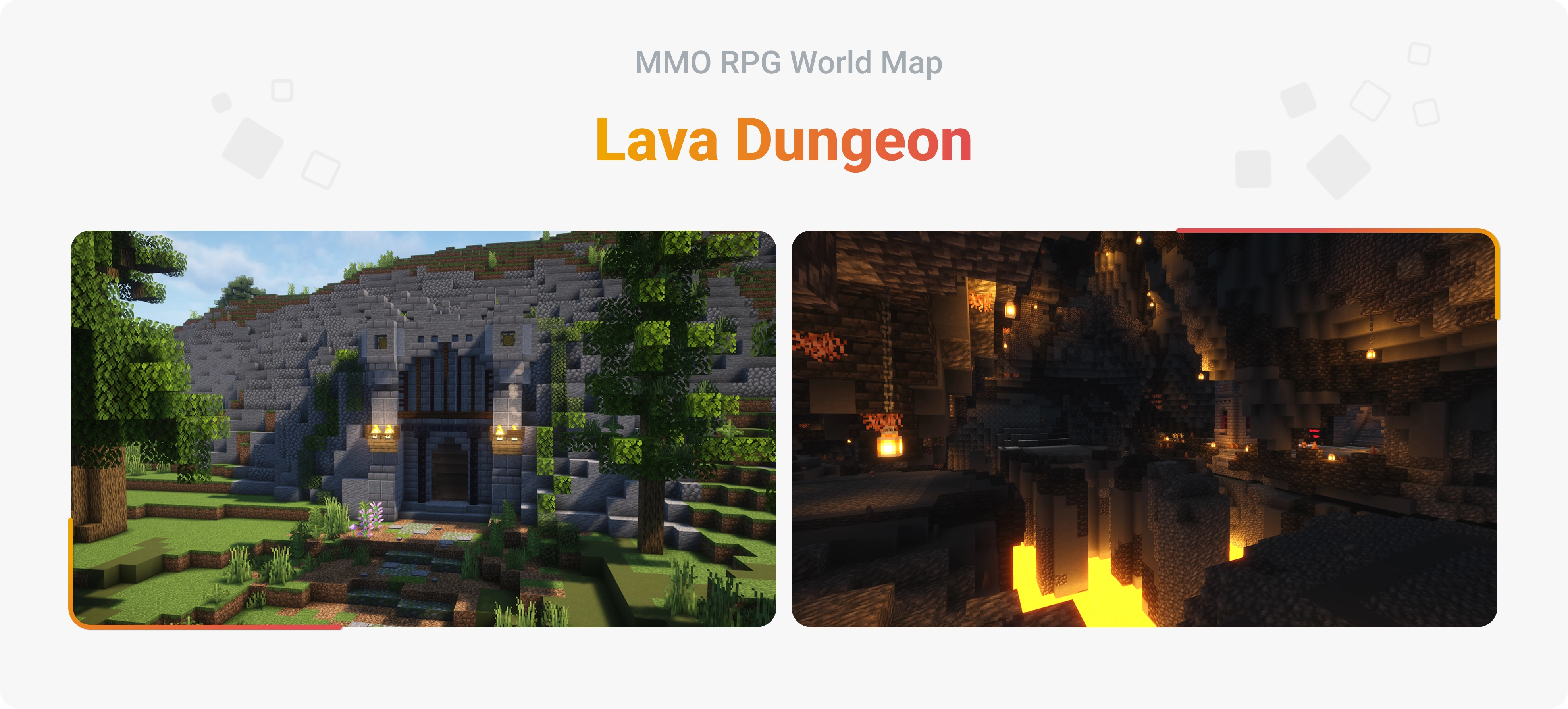 MMO RPG World Map - Lava Dungeon