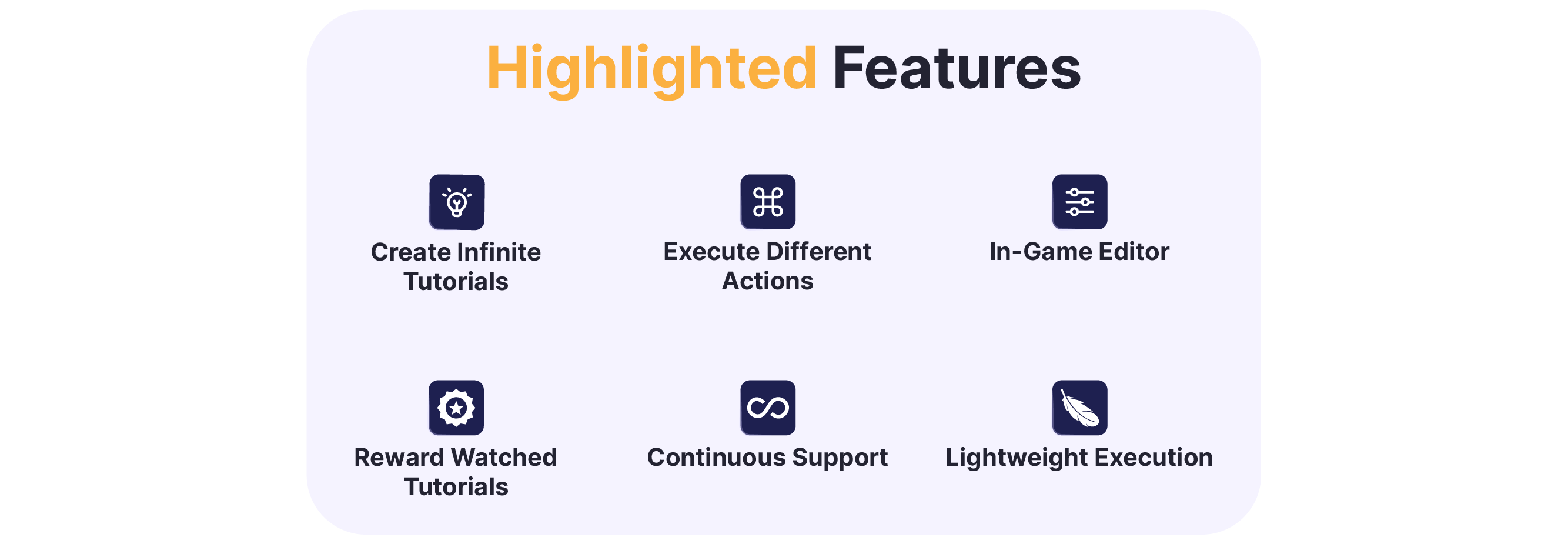 Highlights of TutorialCreator